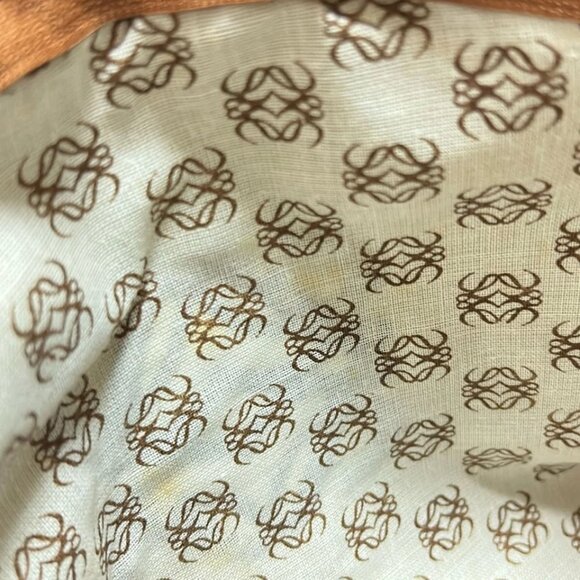 LOEWE - Light Green Dark Brown Beige PVC Pouch 103-071725 - Picture 5 of 7